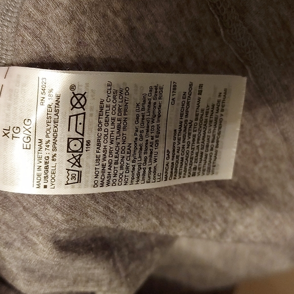 Grey tunic, GapFit, Maternity, Xl - Picture 6 of 6